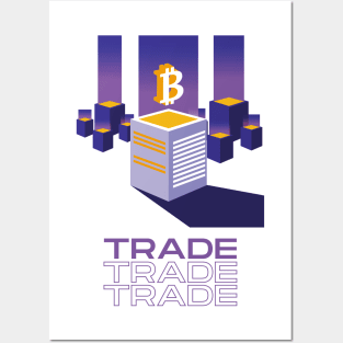 Trade Bitcoin Posters and Art